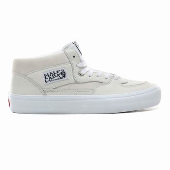 Férfi Vans Leather Half Cab Pro Tornacipő VA1640957 Fehér